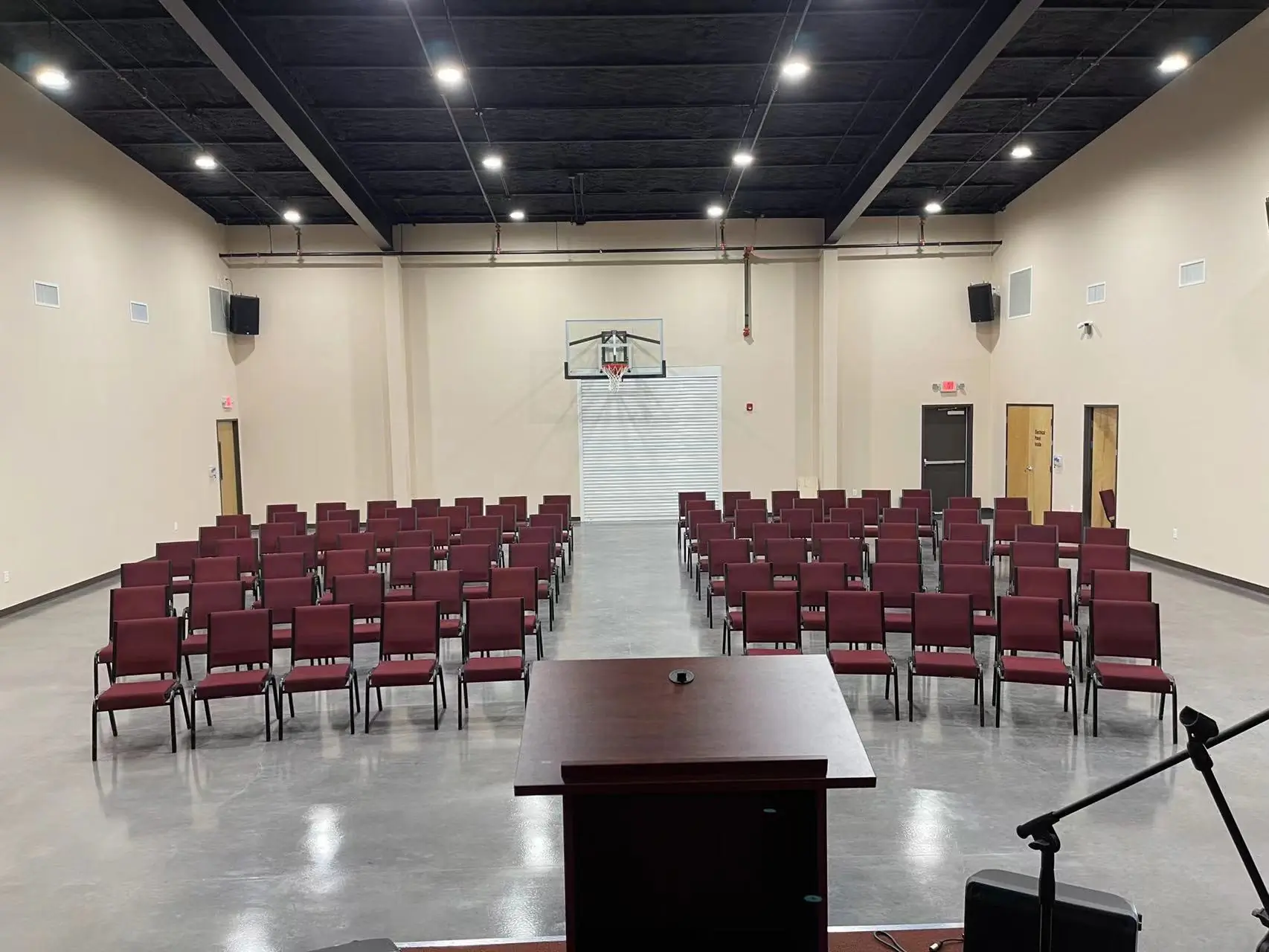 Completed building interior